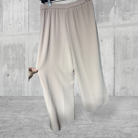 R&M Richard Nude/Blush Wide Leg Flowy Side Slit Dress Pant 12 Petite - Picture 9 of 13